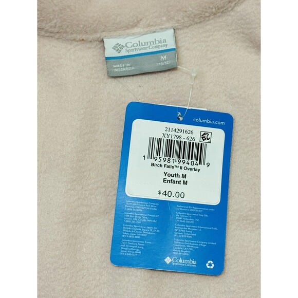NWT Columbia Birch Falls II Overlay Omni-Shield Zipper Jacket Youth Girl’s Sz M - Picture 7 of 8